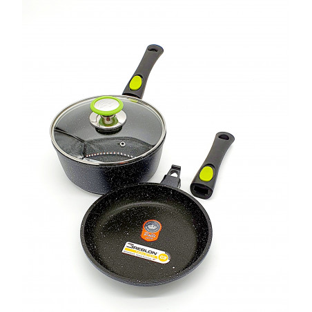 Lot Casseroles 16/18/20cm - Poêle 20cm Espace Cuisine Professionnel