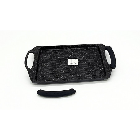 Plancha grill Klaus 25x20 cm maniques noir