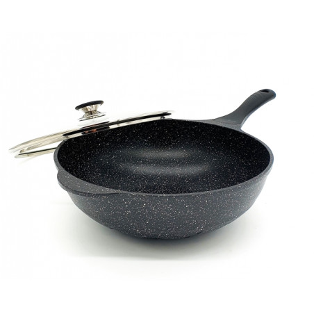 Fontignac Poêle wok avec couvercle 32 cm – Axess