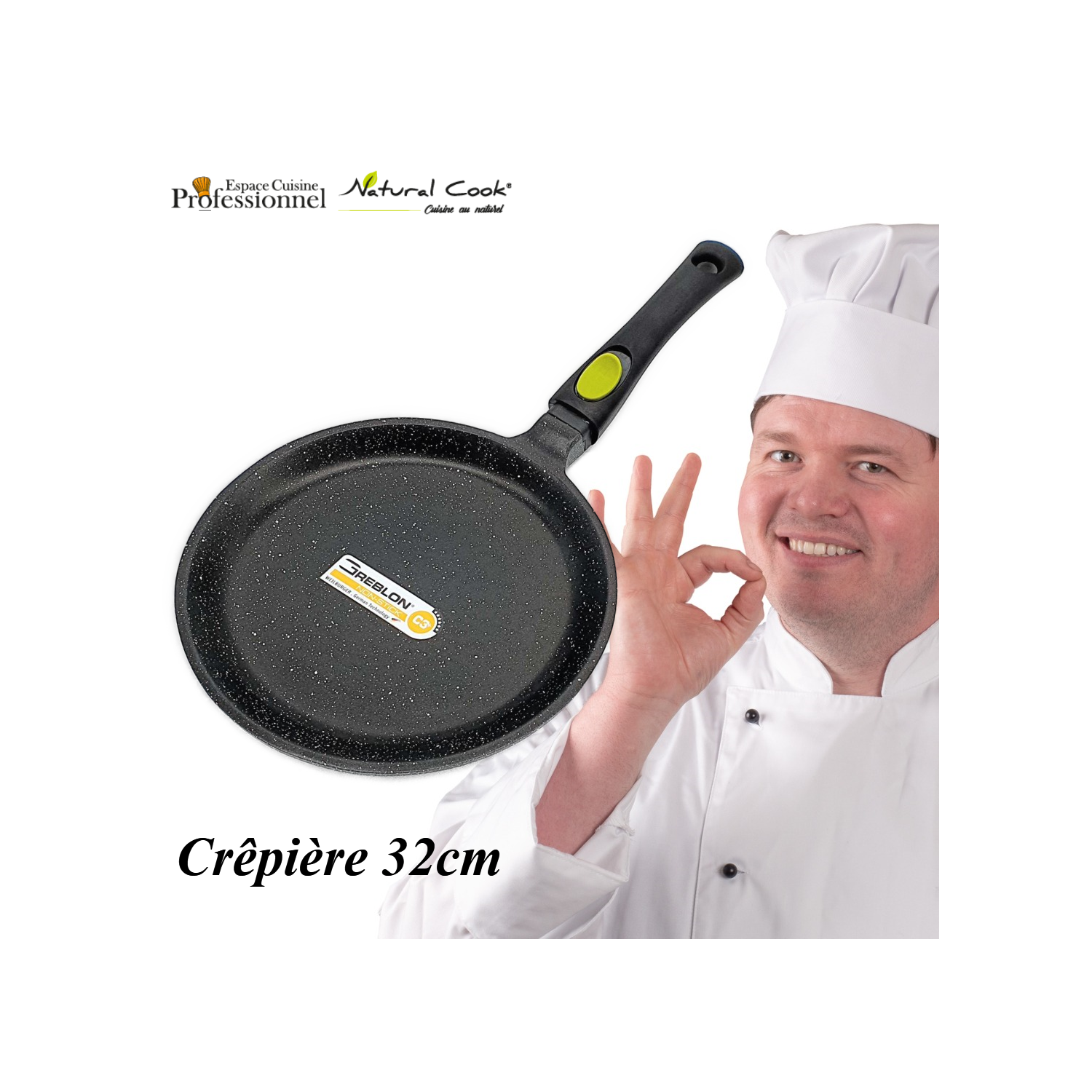 Crêpière 32 cm Espace Cuisine Professionnel