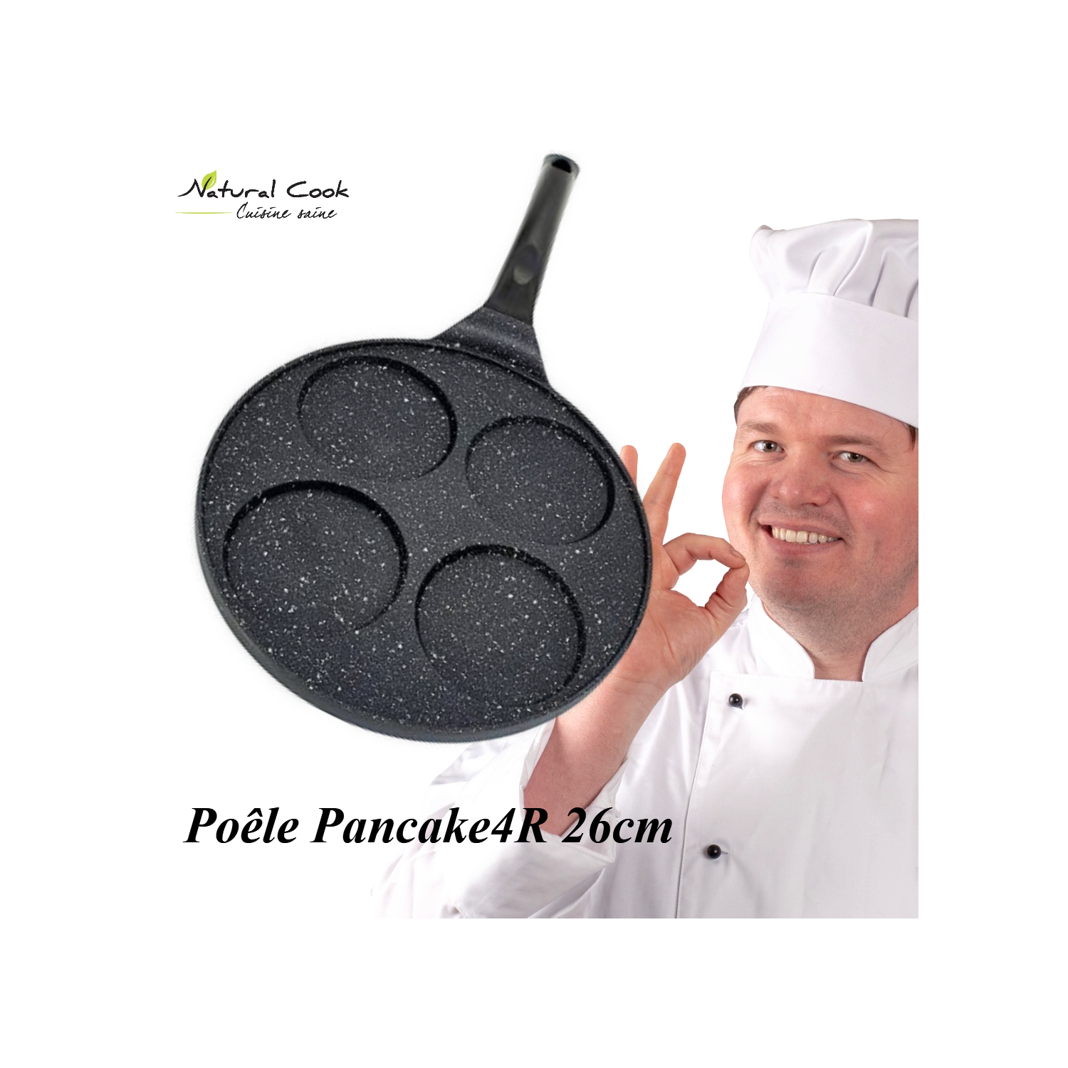 Poêle à Pancake 4R 26 cm Espace Cuisine