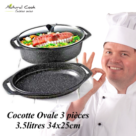 Cocotte 3 pièces 3,5 l Espace Cuisine Professionnel