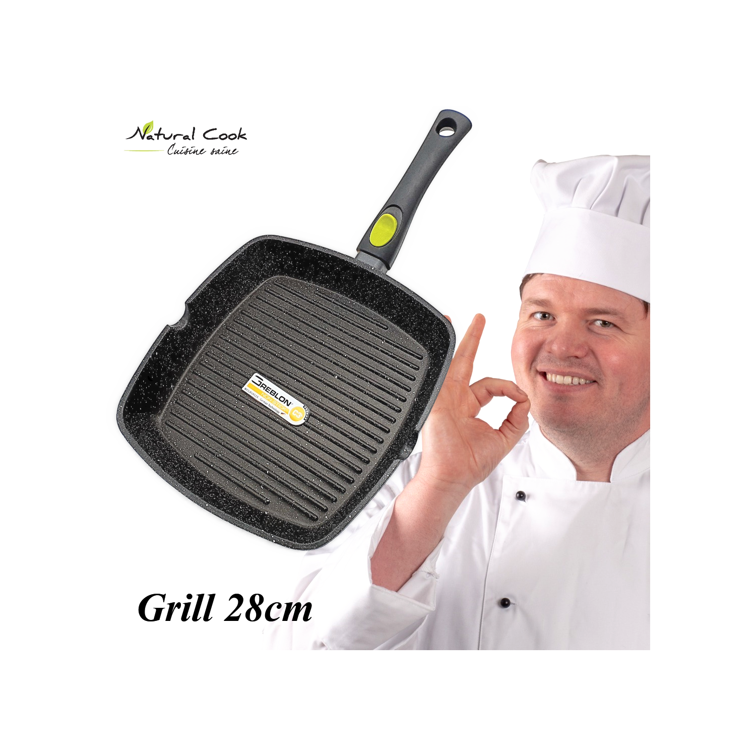 Grill 28 cm Espace Cuisine Professionnel