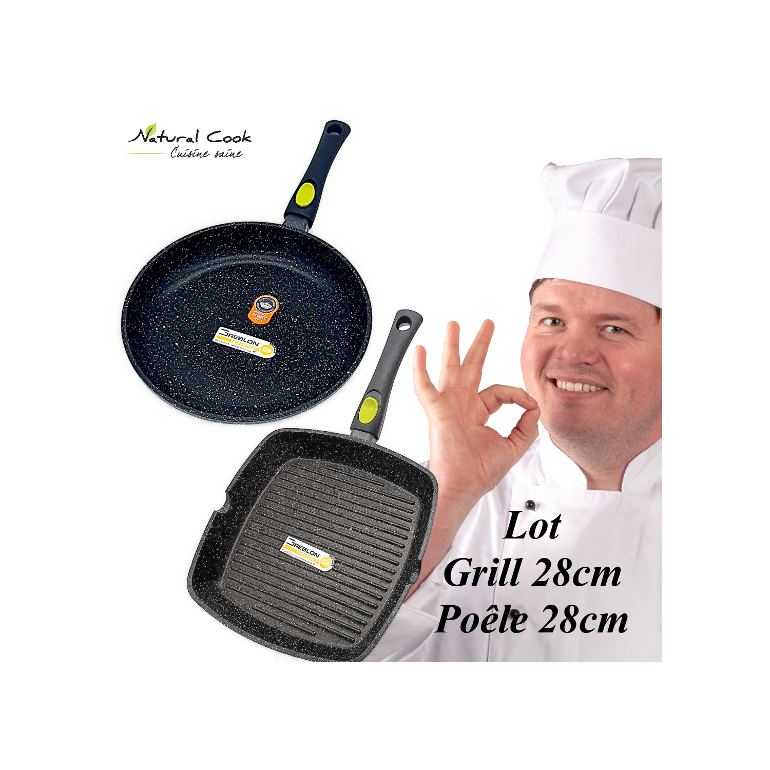 Grill 28cm Poêle 28cm Espace Cuisine Professionnel