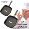Grill 28cm et grill 24cm Espace Cuisine Professionnel