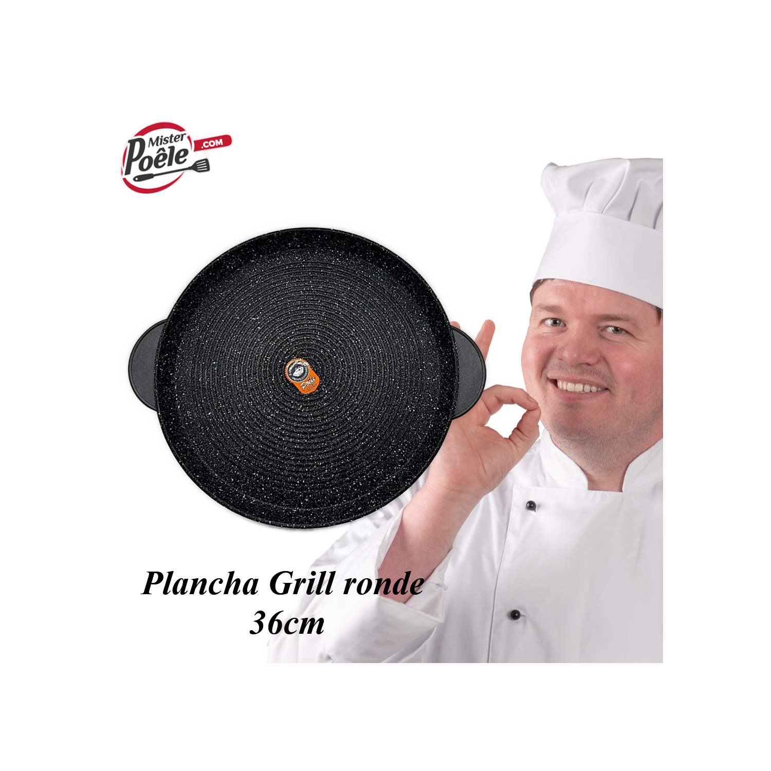 Plancha Grill ronde 36cm