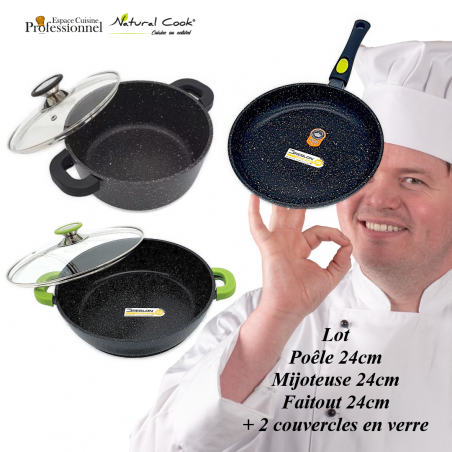 Poêle 24/Faitout 24cm/Mijoteuse24cm Espace Cuisine Professionnel