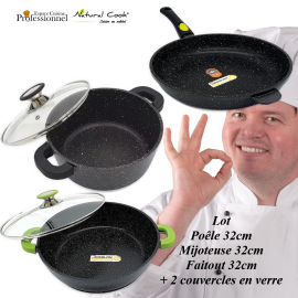 Poêle 32/Faitout 32cm/Mijoteuse 32cm Espace Cuisine Professionnel