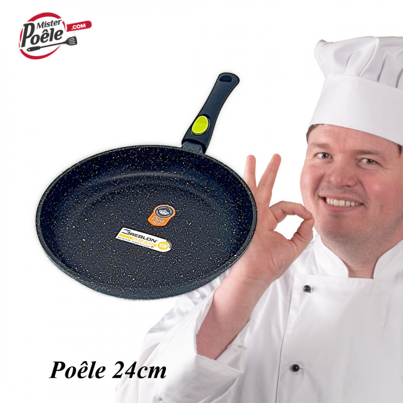 POELE CERAMIQUE 24CM TOUS FEUX + INDUCTION