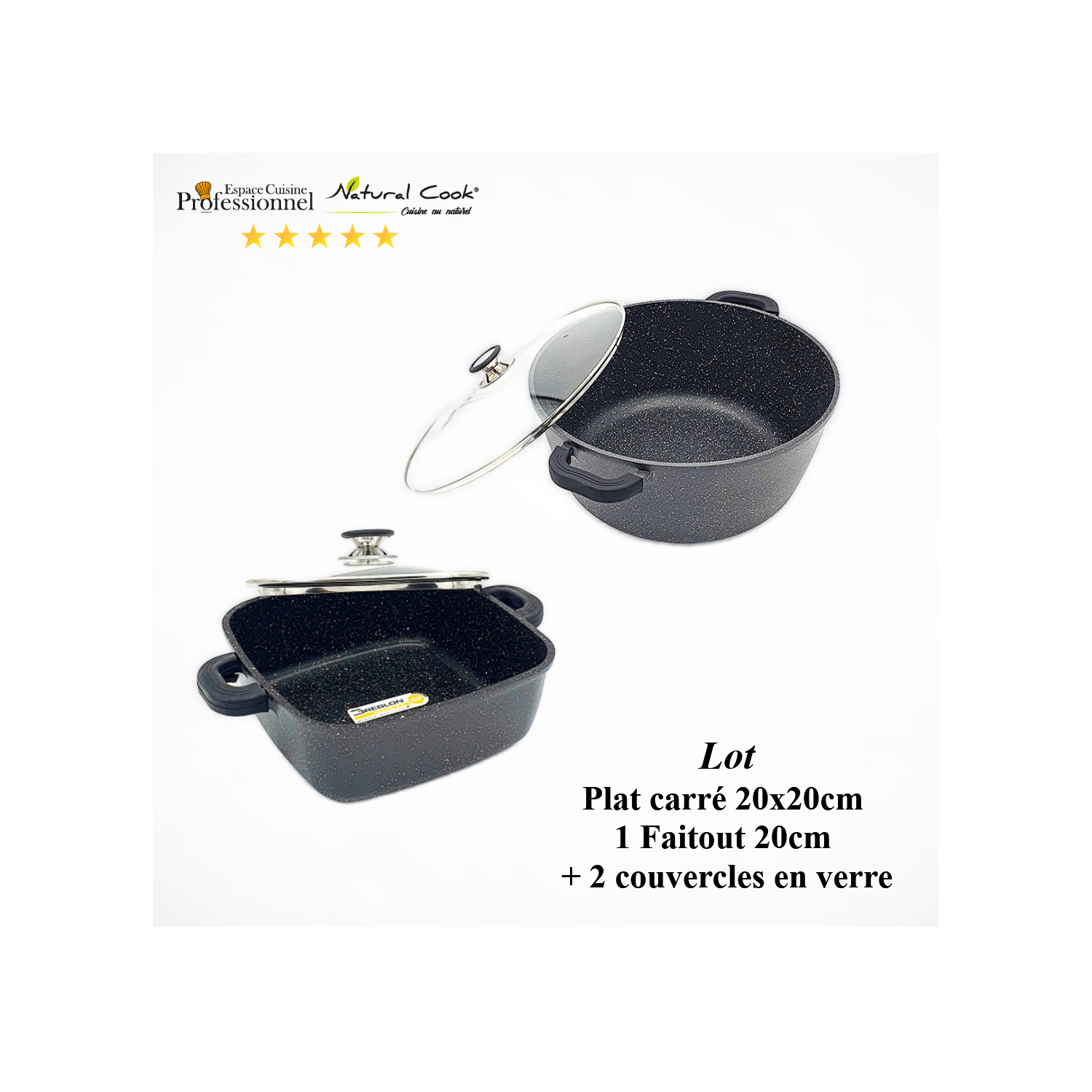 Faitout Le Creuset Noir Ébène 24 cm | Cuisine et Cocotte