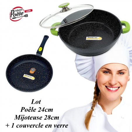 Poêle 24cm Inox antiadhésif Espace Cuisine Professionnel