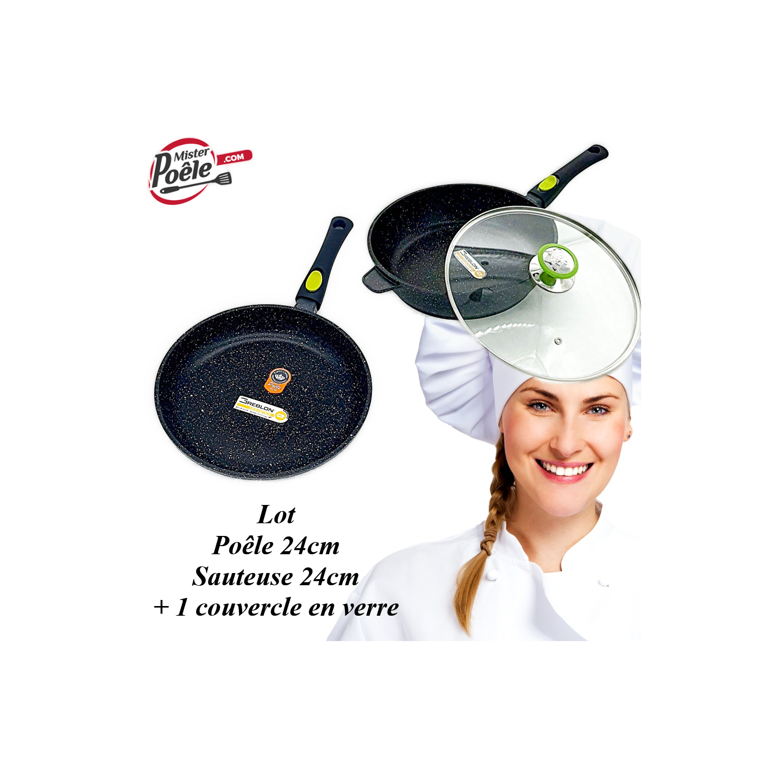 Sauteuse 24 cm / Poêle 24cm Espace Cuisine Professionnel