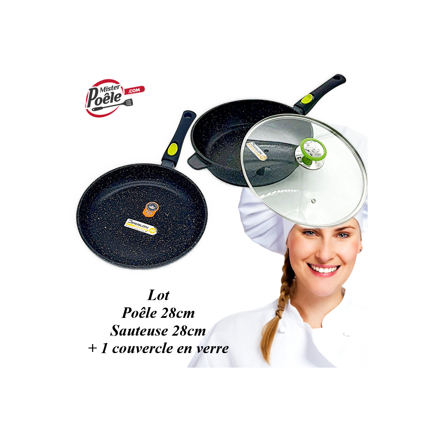 Sauteuse 28cm / Poêle 28cm Espace Cuisine Professionnel