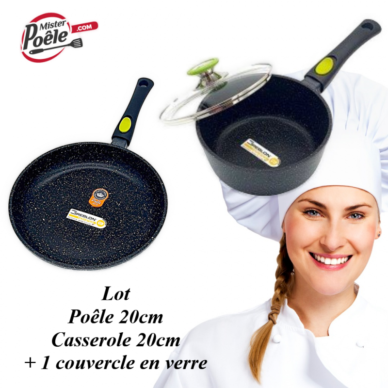 Lot poêle et casserole induction