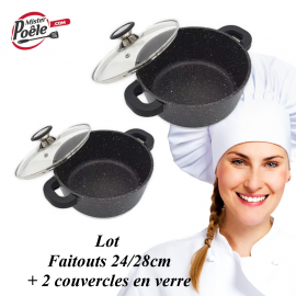 Lot: Faitouts 24cm/28cm Espace cuisine Professionnel