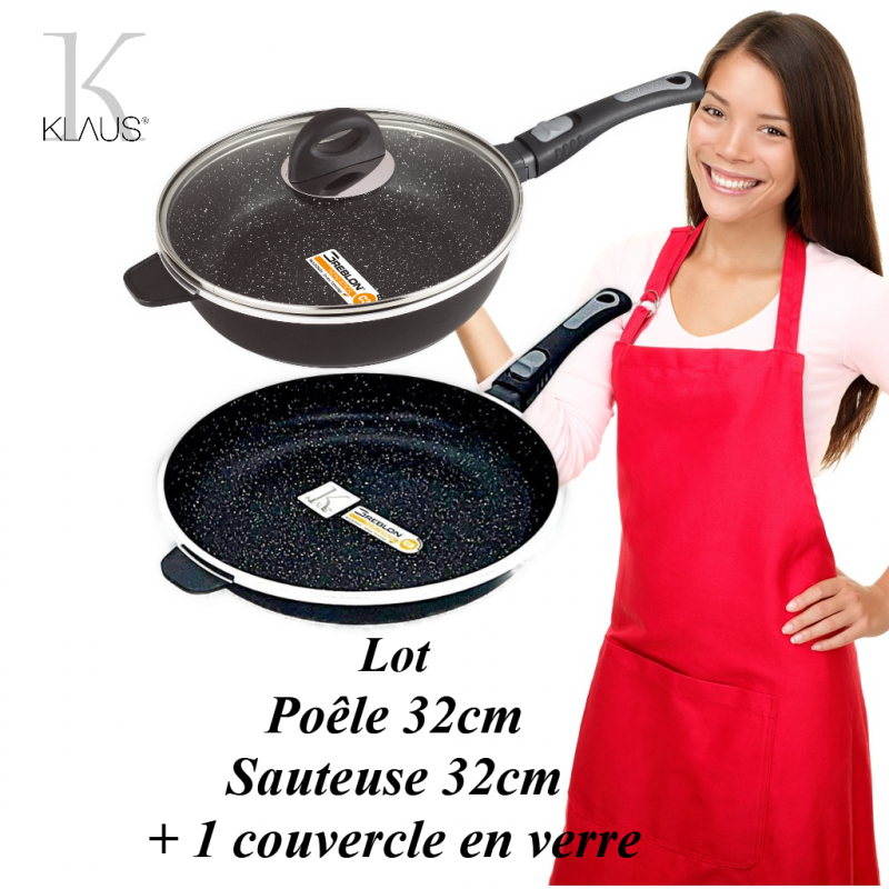 Poêle 32cm Sauteuse 32cm Klaus