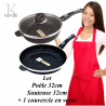 Poêle 32cm Sauteuse 32cm Klaus