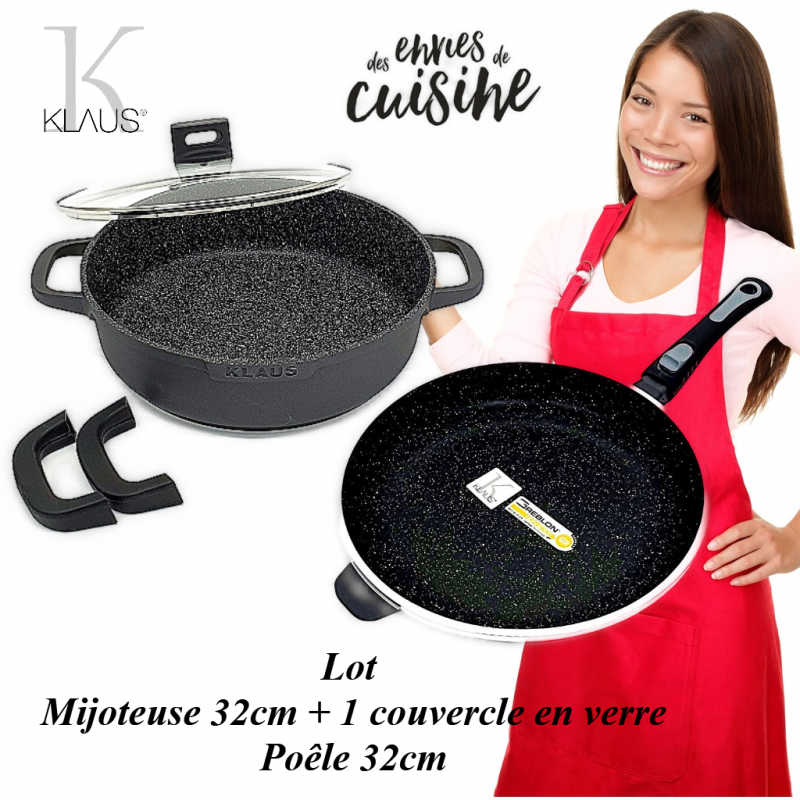 Wok 32cm Poêle 32cm Klaus Klaus Wok 32cm Poêle 32cm Klaus