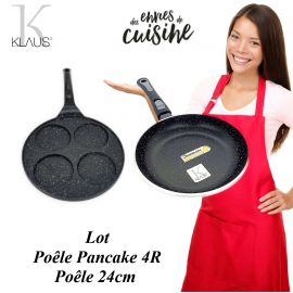 Poêle Pancake + Poêle 24cm 4R Klaus