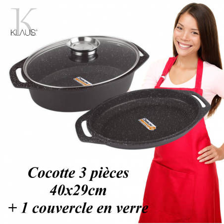 cocotte 3 pièces 7 litres Klaus