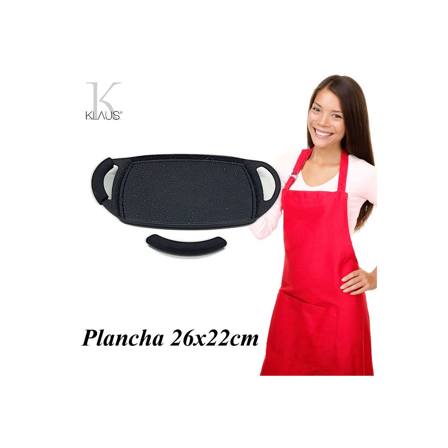 Plancha lisse 26 x 22cm Klaus