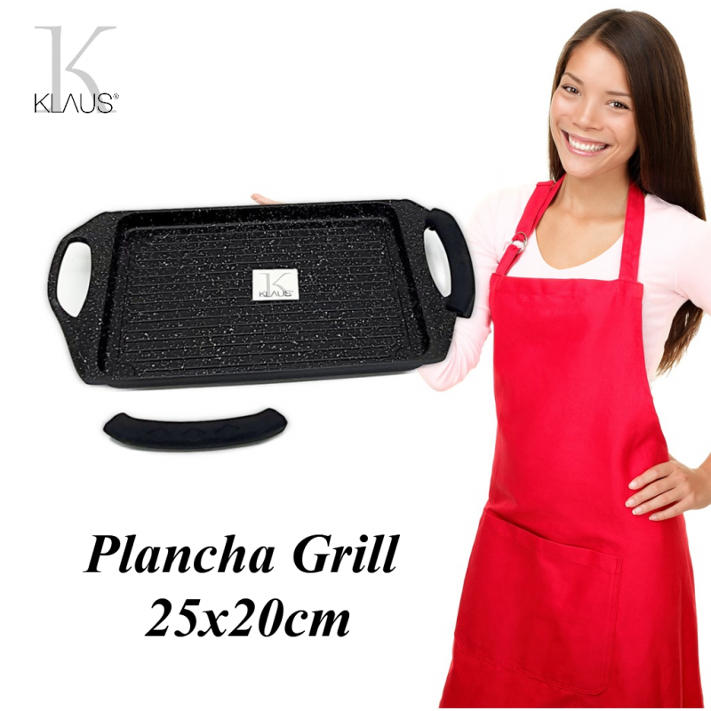 Plancha grill Klaus 25x20 cm maniques noir Plancha grill Klaus 25x20 cm maniques noir