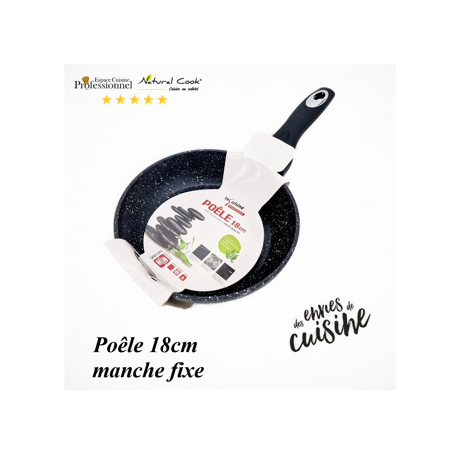 Poêle 18cm Espace Cuisine Professionnel