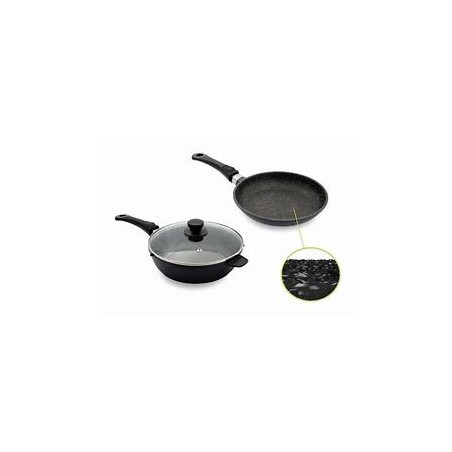 Sauteuse 24 et poêle 20 cm Natural Cook Professionnel