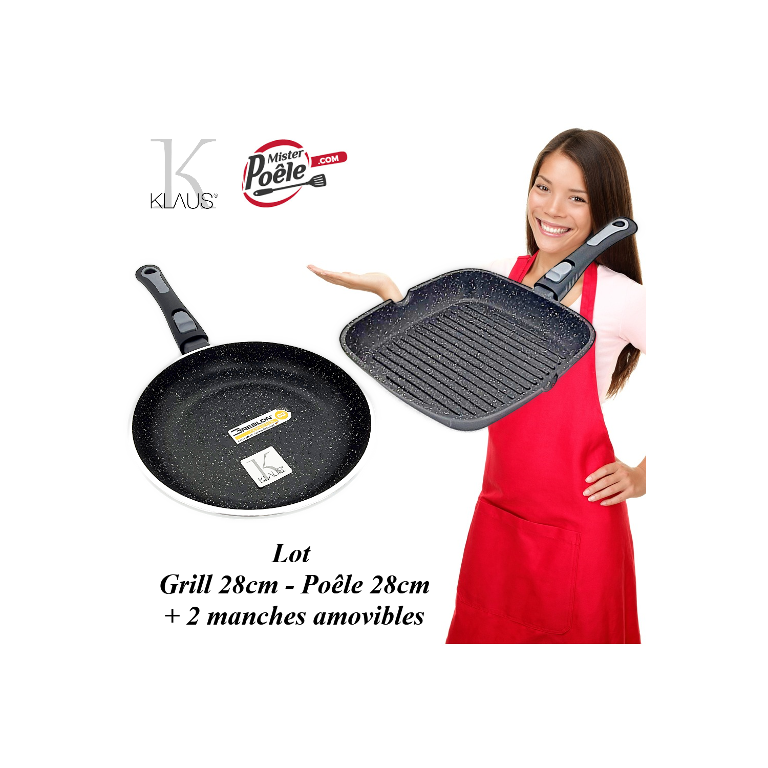 Grill 28cm - Poêle 28cm Klaus