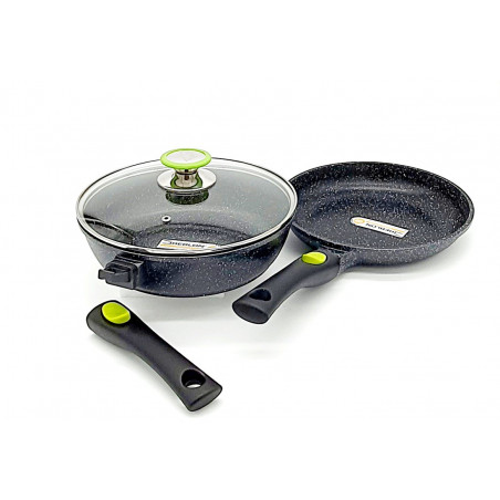 Sauteuse 24 et poêle 24 cm Espace Cuisine Professionnel