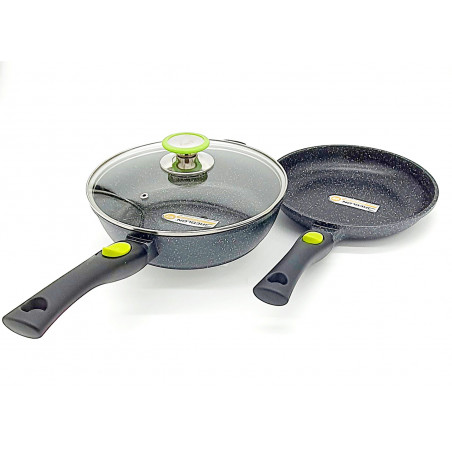 Sauteuse 24 et poêle 28 cm Espace Cuisine Professionnel