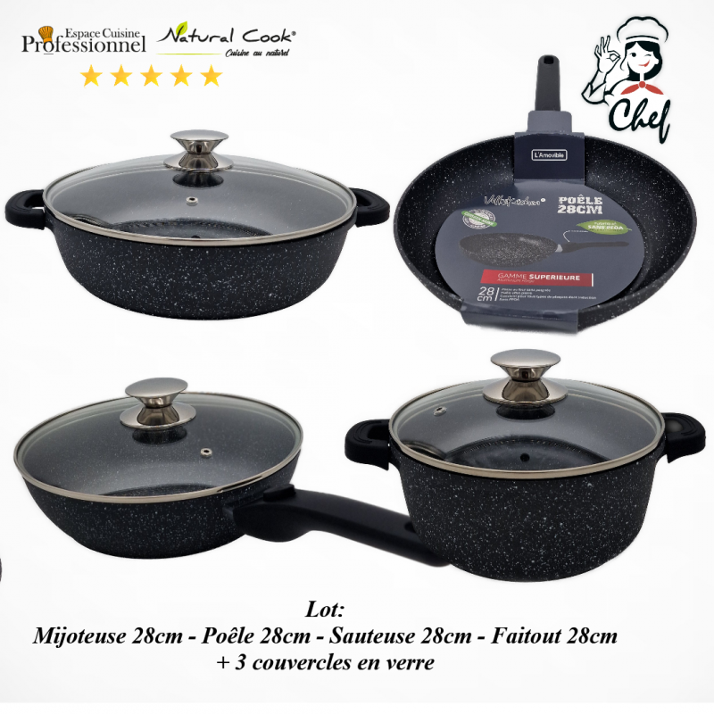 Mijoteuse - Poêle - Sauteuse - Faitout 28cm  Volksuchen