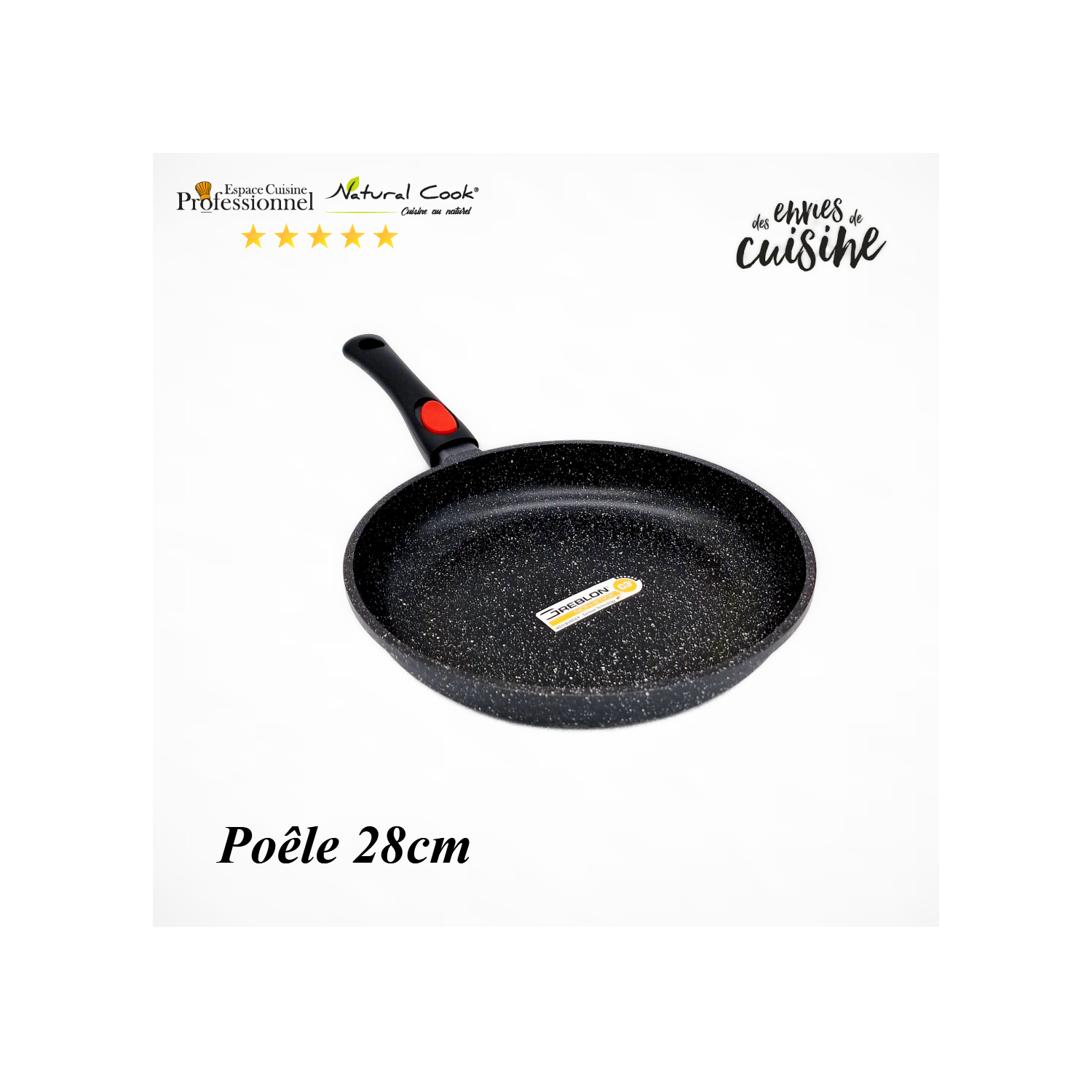 Poêle 28 cm Natural Cook Espace Cuisine Professionnel