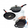 Lot Poêle/Sauteuse/Faitout 28cm Natural Cook Professionnel ESP