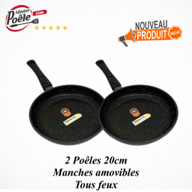 Set 2 Poêles 20cm Natural Cook Espace Cuisine Pro