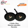 Set 2 Poêles 20cm Natural Cook Espace Cuisine Pro