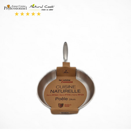 Poêle 24cm - Inox matériel Professionnel