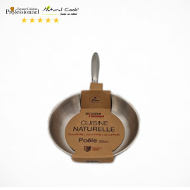 Poêle 22cm Inox Espace Cuisine Professionnel