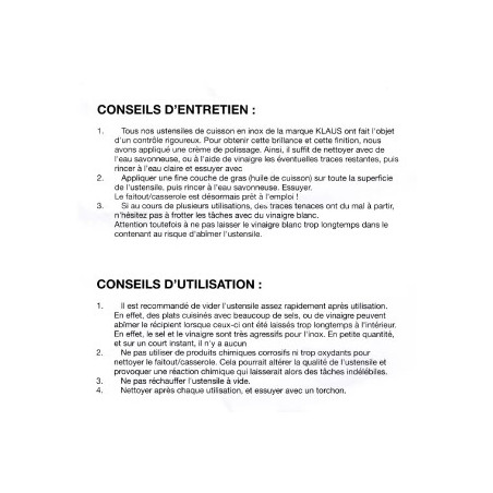 Poêle 20cm Inox Espace Cuisine Professionnel