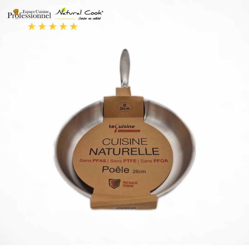 Poêle 26cm - Inox matériel Professionnel