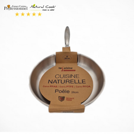 Poêle 26cm - Inox matériel Professionnel