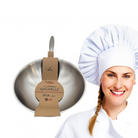 wok 28cm inox Espace cuisine professionnel