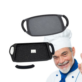 Plancha Grill 35x22cm - Plancha lisse 35x28cm Klaus