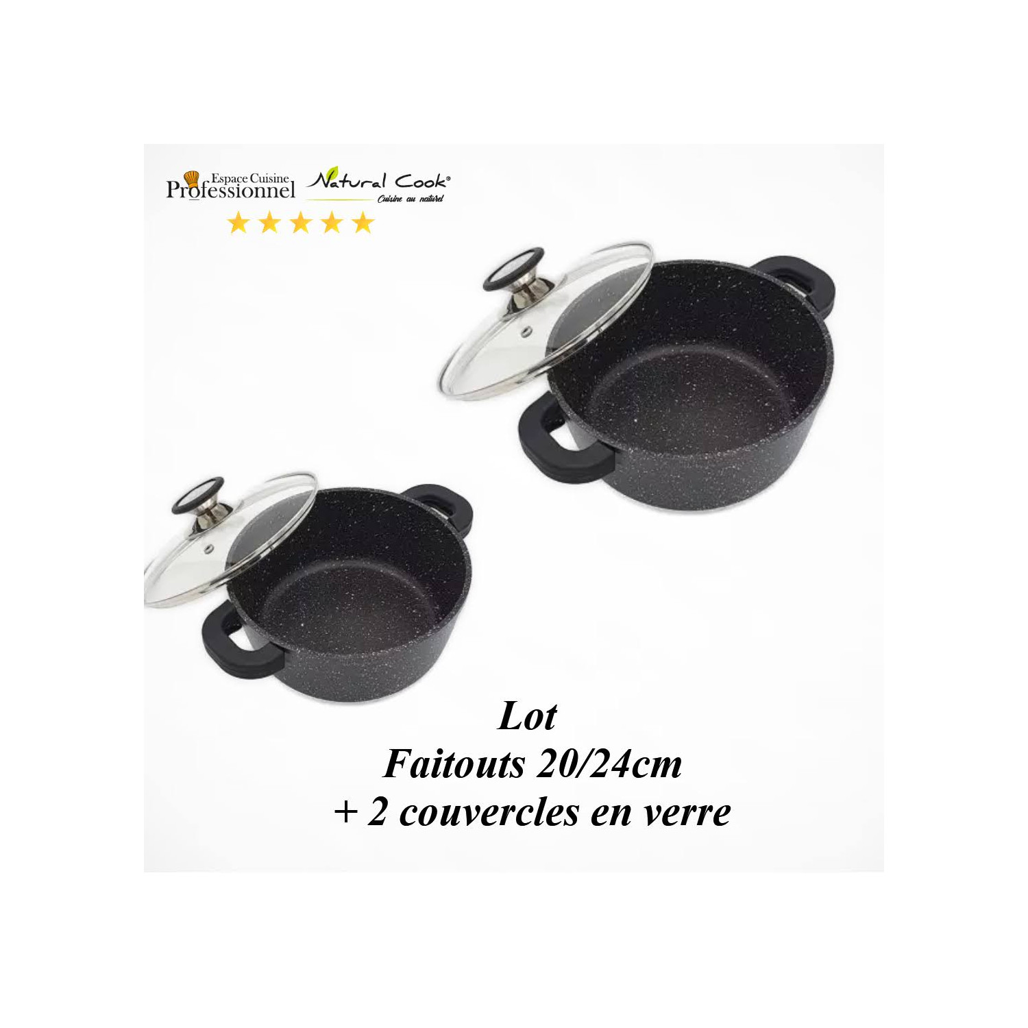 Faitouts 20-24cm - Espace Cuisine Professionnel