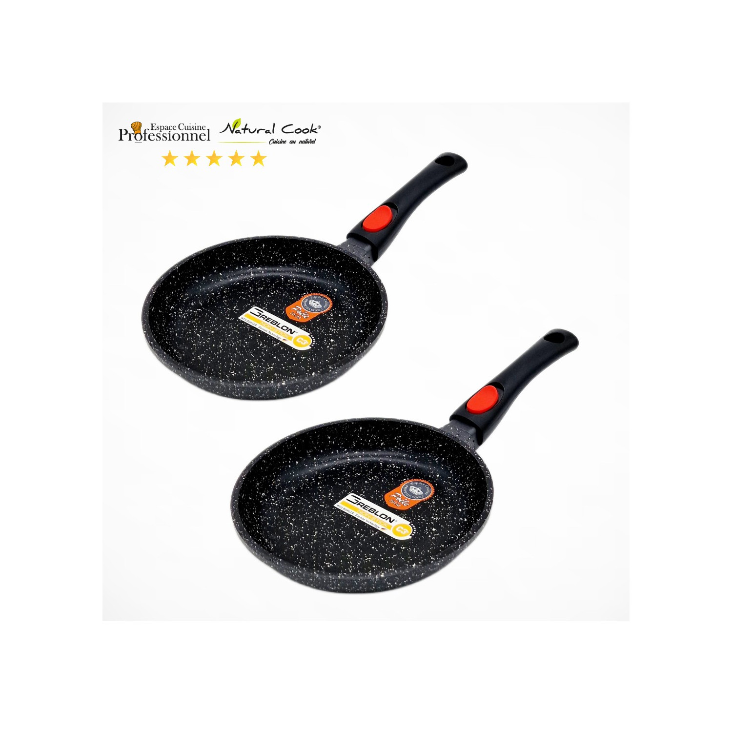 2 Poêles 20cm Espace Cuisine Professionnel