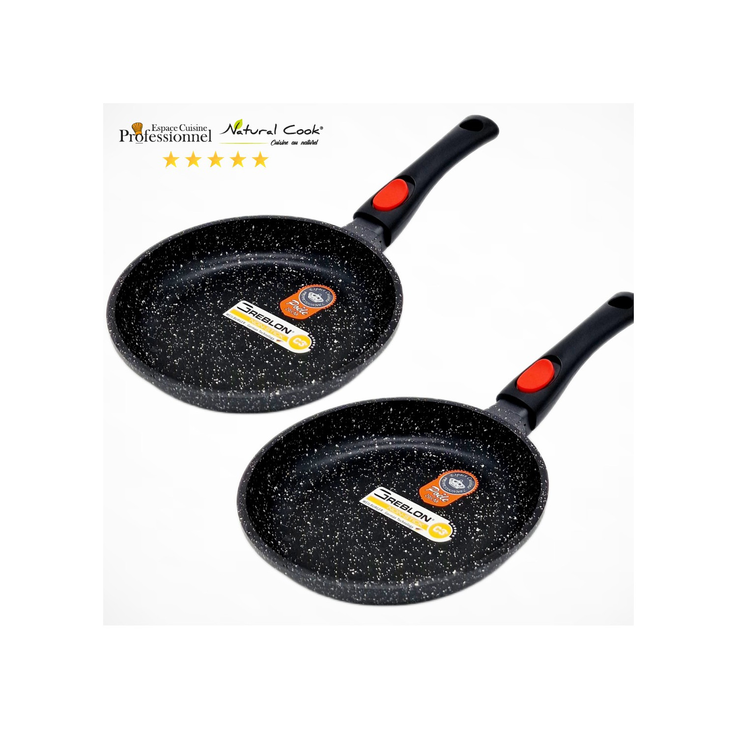 2 Poêles 20cm Espace Cuisine Professionnel