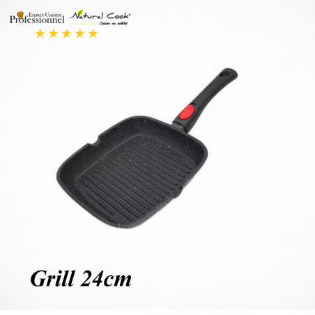 Grill 24cm Espace Cuisine Professionnel  manche amovible
