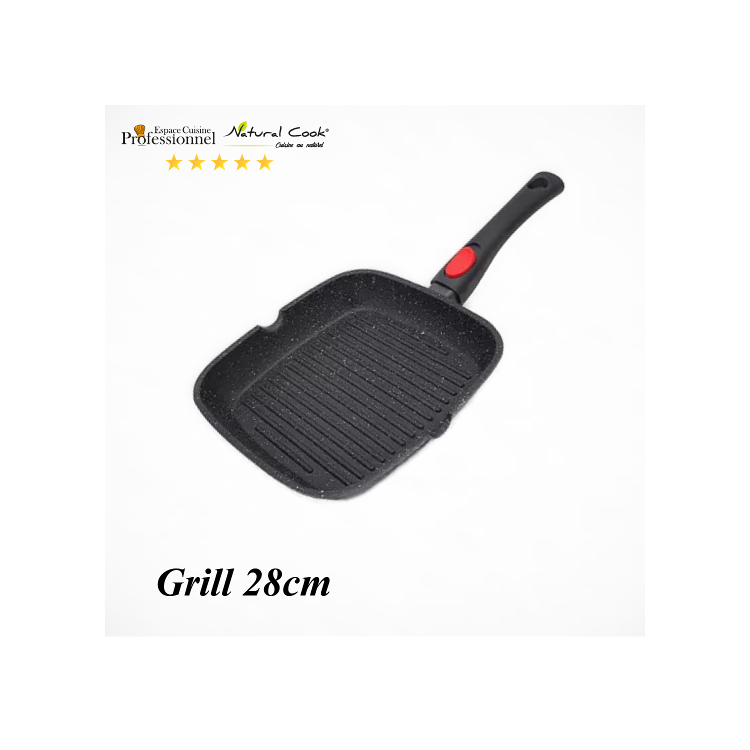 Grill 28 cm Espace Cuisine Professionnel