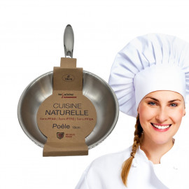 Poêle 18cm Inox Espace Cuisine Professionnel