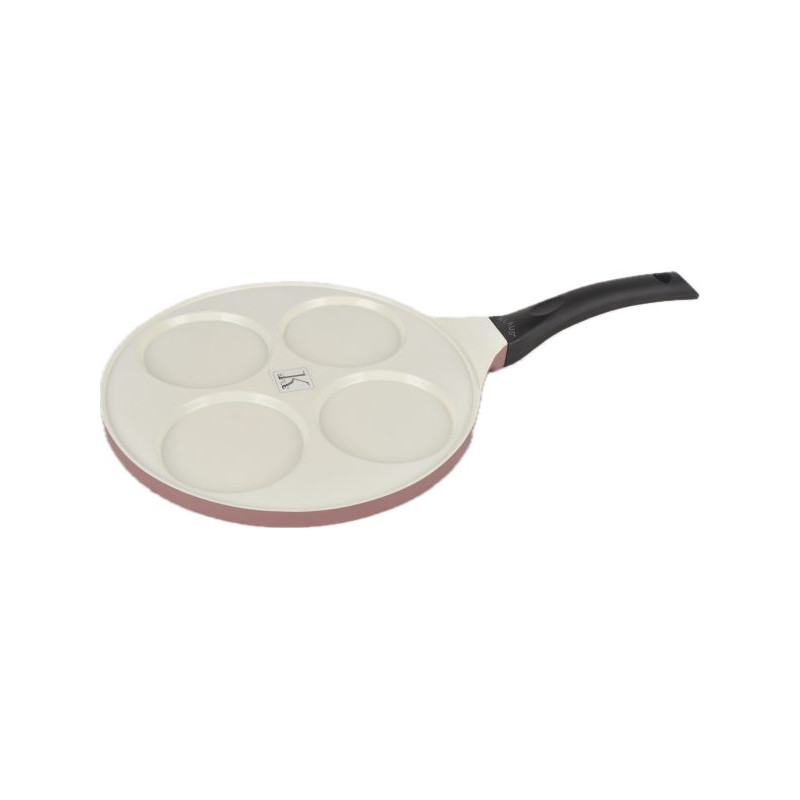 Poêle Pancake KLAUS 4 Empreintes 10 cm – Céramique Sans PFAS – Tous Feux Induction